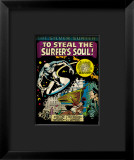 Marvel Comics Retro: Silver Surfer Comic Panel Framed Giclee Print