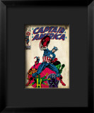 Marvel Comics Retro: Captain America Comic Book Cover 111, with Hydra and Bucky Framed Giclee Print