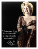 Marilyn - Man's World Plaque en métal