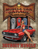 Legends - Muscle Car Garage Plaque en métal