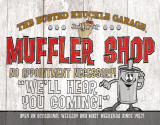 Busted Knuckle - Muffler Shop Tin Sign
