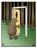 Rubes - Does a Bear? Cartel de chapa Rubes - Does a Bear? Cartel de chapa