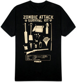 Shaun of the Dead - Zombie Attack Survival Kit T-Shirts