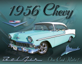 Chevy 1956 Bel Air Tin Sign