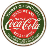 COKE - Thirst Quenching Plaque en métal