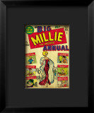 Marvel Comics Retro: Millie the Model Comic Book Cover #1, the Big Annual Lámina giclée enmarcada
