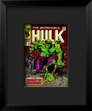 Marvel Comics Retro: The Incredible Hulk Comic Book Cover #105 Lámina giclée enmarcada