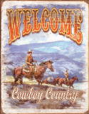 Welcome - Cowboy Country Plakietka emaliowana