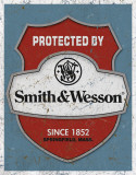 Smith & Wesson - Protected By Blechschild