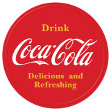 COKE Button Logo Tin Sign
