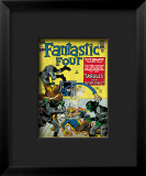 Marvel Comics Retro: Fantastic Four Family Comic Book Cover 2, Fighting Skrulls Framed Giclee Print