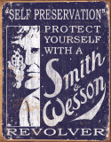 S&W - Self Preservation Tin Sign