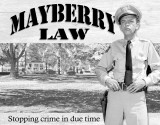 FIFE - Mayberry Law Plakietka emaliowana