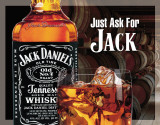 Jack Daniels - Ask for Jack Cartel de chapa Jack Daniels - Ask for Jack Cartel de chapa