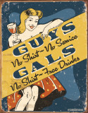 Schonberg - No Shirt Tin Sign