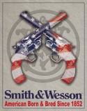 S&W - American Born Plaque en métal