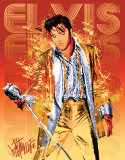 Petruccio - Elvis Gold Lame Blikskilt