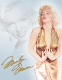 Monroe - Gold Dress Tin Sign