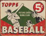TOPPS - 1955 Baseball Box Blechschild