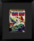 Marvel Comics Retro: The Invincible Iron Man Comic Book Cover #124, Action in Atlantic City Lámina giclée enmarcada