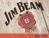 Jim Beam - Woodcut Blikskilt