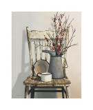 Cecile Baird - Watering Can on Chair - Giclee Baskı Cecile Baird - Watering Can on Chair - Giclee Baskı