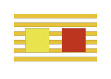 Double Block on Stripe Giclee-trykk av Dan Bleier