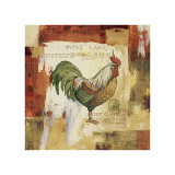 Colorful Rooster I Giclee Print by Lisa Audit