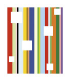 White Square on Stripe Lámina giclée por Dan Bleier