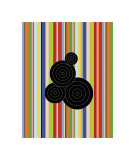Concentric Universe Giclee-trykk av Dan Bleier