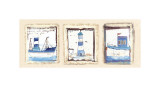 Lighthouse on the Rocks Giclee Print by Jane Claire