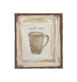 Cafe Latte Giclee Print by Jane Claire