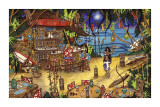 Tipsy Tiki Giclee Print by Alan Casagrande