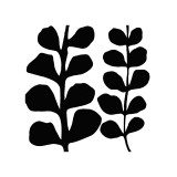 Maidenhair (black on white) Giclée-tryk af Denise Duplock Maidenhair (black on white) Giclée-tryk af Denise Duplock
