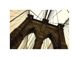 Brooklyn Bridge II (sepia) Giclee Print by Erin Clark
