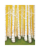 Autumn Birches Giclee Print by Lisa Congdon