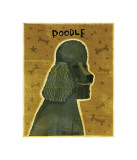 Poodle (black) Giclee Print by John Golden