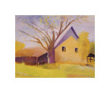 Ancien entrepôt à coton, Beech Island, Caroline du Sud reproduction procédé giclée par Wolf Kahn