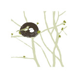 Feathers and Twigs Giclee Print by Erin Clark Feathers and Twigs Giclee Print by Erin Clark