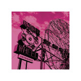 Cotton Candy Wonder Wheel Giclee Print by Erin Clark