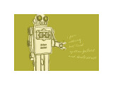 Lunastrella Robot No. 1 Lámina giclée por John Golden