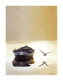 Sunset in the Pier Lámina giclée por Carlos Casamayor