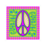 Peace sign (purple) Gicléedruk van Kem Mcnair Peace sign (purple) Gicléedruk van Kem Mcnair