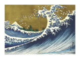 Great Wave (from 100 views of Mt. Fuji) Lámina giclée por Katsushika Hokusai Great Wave (from 100 views of Mt. Fuji) Lámina giclée por Katsushika Hokusai