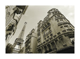 Eiffel Tower Street View, no. 2 Giclee Print by Christian Peacock