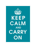 Keep Calm (peacock) Giclée-Druck