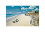 Beach House View Giclee Print by Zhen-Huan Lu