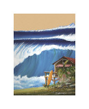Beach House Giclee Print by Rick Romano