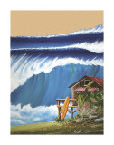 Beach House Giclee Print by Rick Romano