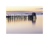 Old Wharf at Dawn Giclee Print by Rezendes 